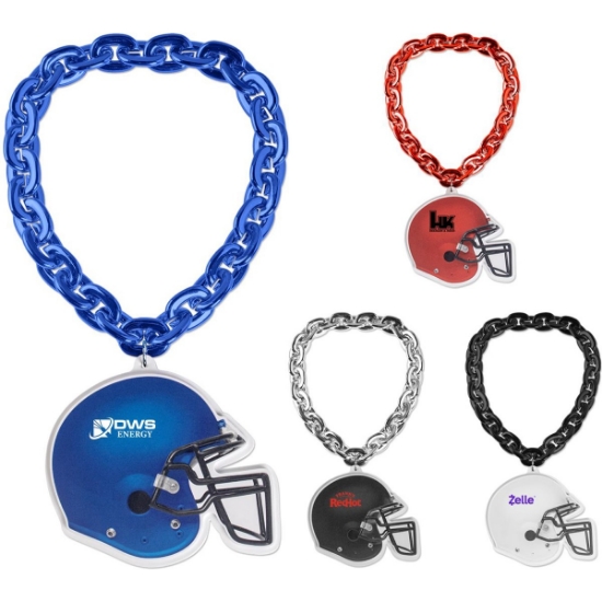 Custom Football Helmet EVA Medallion with Jumbo Chain with Logo EVAMED