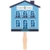 Promotional House Shaped Hand Fan Various HF12
