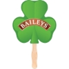Custom Shamrock Shaped Hand Fan with Logo HF13