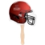 Custom Football Helmet Shaped Hand Fan with Logo HF14