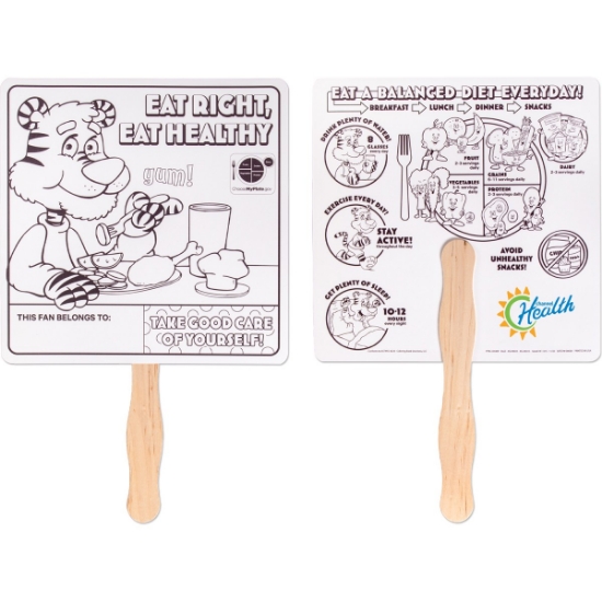Custom Nutrition Hand Fan with Logo HF2