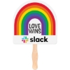 Promotional Rainbow Shaped Hand Fan Various HF5