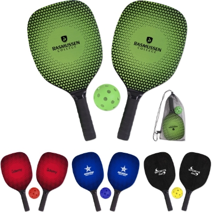 Custom Pickleball Set in Mesh Bag with Logo PCKLBL4