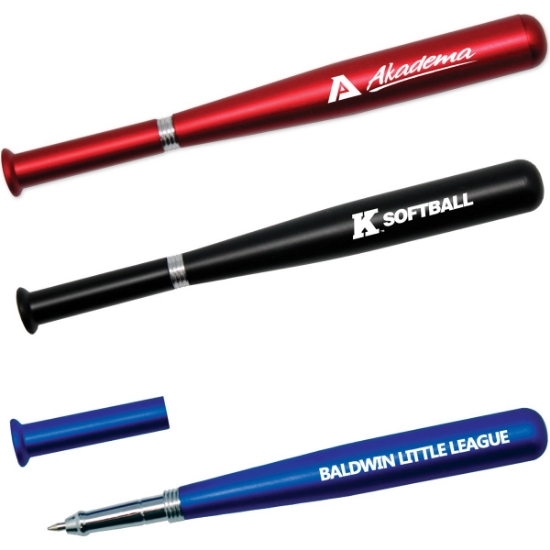 Custom Metallic Baseball Bat Pen with Logo PENBBL