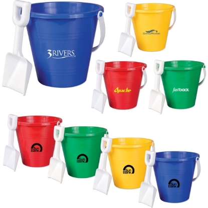 Custom 9 Pail w/ Shovel with Logo PWSLRG