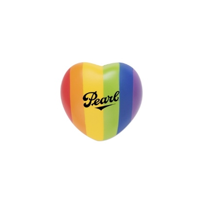 Custom Pride Heart Stress Ball with Logo S50181X