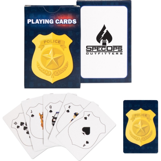 Custom Police Safety Playing Cards with Logo S66114X