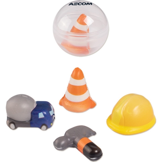Custom Construction Squishy Assortment with Logo S71534X
