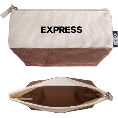 Custom RPET Cosmetic Bag with Logo COSBAG