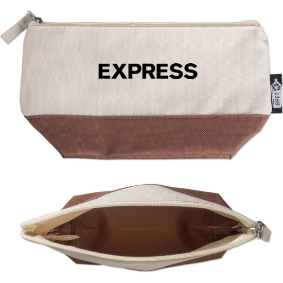 Custom RPET Cosmetic Bag with Logo COSBAG