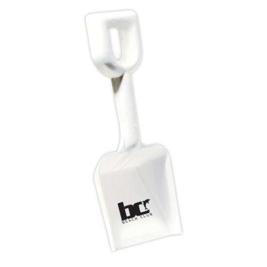 Custom White 8 Plastic Shovel with Logo E326WX