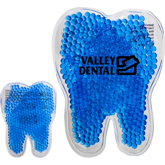 Custom Tooth Hot/Cold Gel Pack with Logo GELTTH
