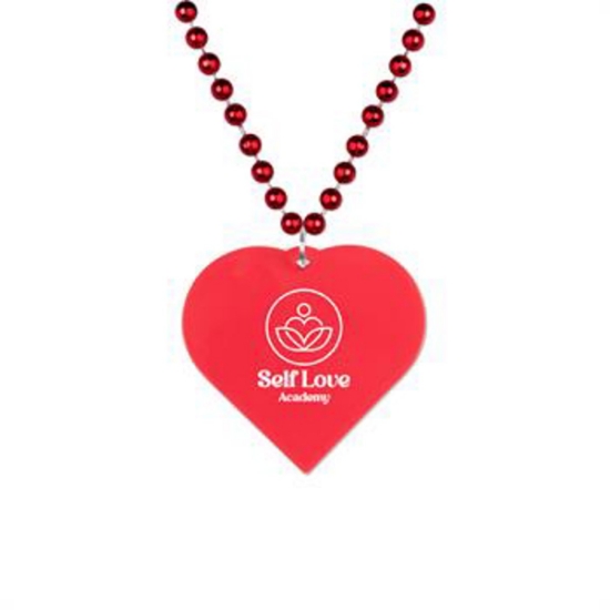 Custom Heart Medallion Beads with Logo MEDHRT