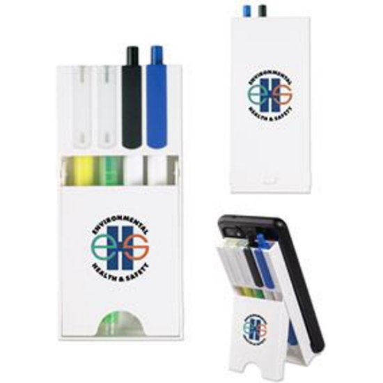 Custom Desktop Organizer with Pens & Highlighters with Logo S13113X