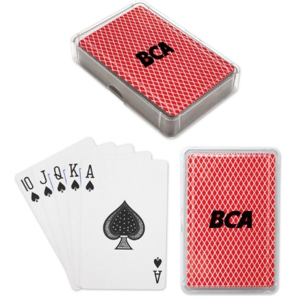 Custom Standard Playing Cards in Plastic Case with Logo S16293X