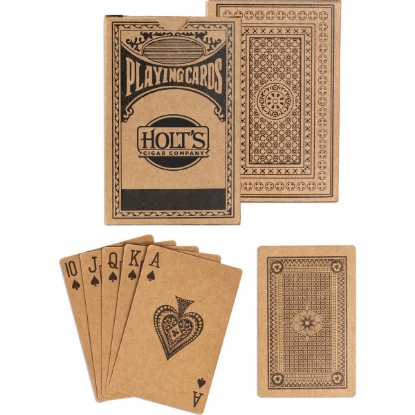 Custom Kraft Playing Cards with Logo S16402X
