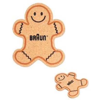 Custom Gingerbread Man Coaster with Logo S21403X