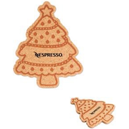 Custom Christmas Tree Coaster with Logo S21404X