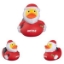 Custom 3 1/2 Christmas Santa Duck with Logo S24199X