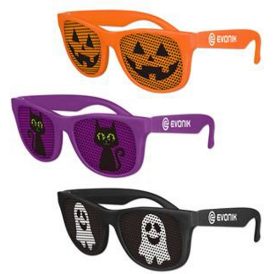 Custom Kids Halloween Art Pinhole Sunglasses with Logo S53255X