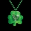 Custom Light Up Shamrock Medallion Beads with Logo S55102X