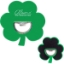Custom Shamrock Coaster Bottle Opener with Logo S55122X