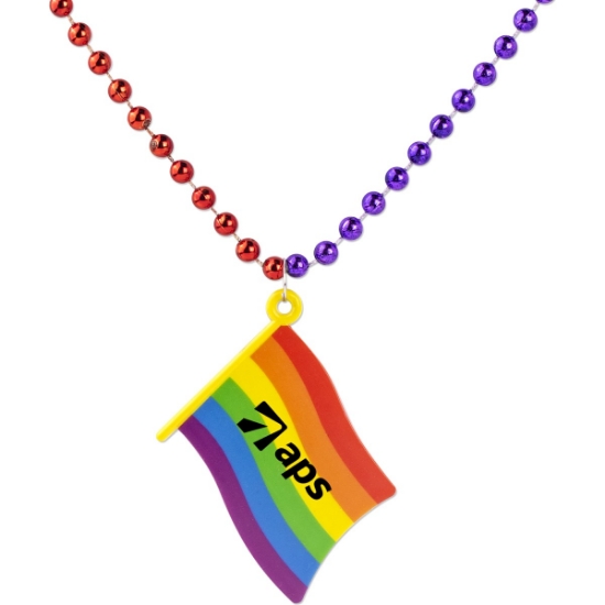 Custom Medallion Pride Flag with Logo S55166X