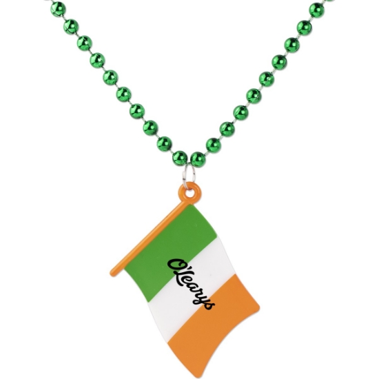 Custom Medallion Irish Flag with Logo S55167X