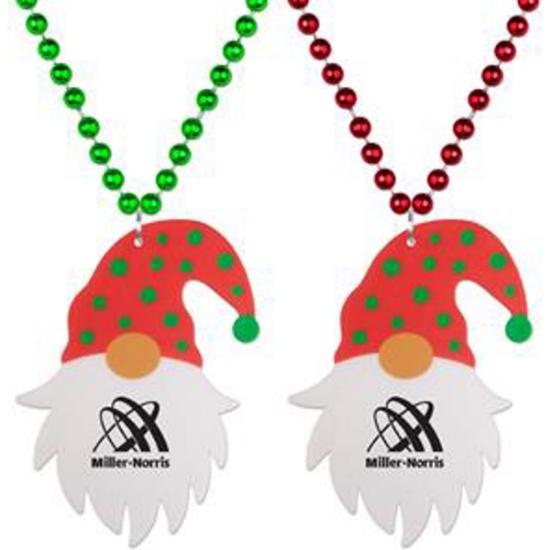 Custom Gnome Medallion Beads with Logo S55177X