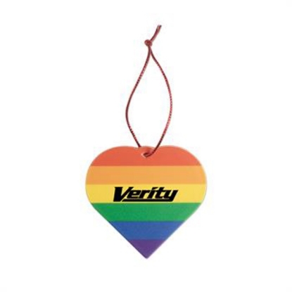 Custom Heart Pride Ornament with Logo S55181X