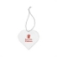 Custom Acrylic Style Heart Ornament with Logo S55182X