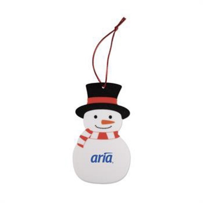 Custom Snowman Ornament with Logo S55185X