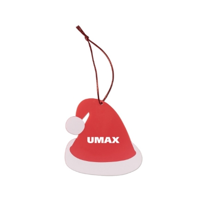 Custom Santa Hat Ornament with Logo S55187X