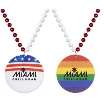 Custom Patriotic/Pride Medallion Beads with Logo S55194X