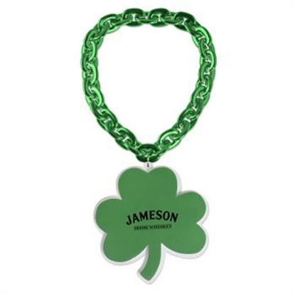Custom Shamrock EVA Medallion with Jumbo Chain with Logo S55203X