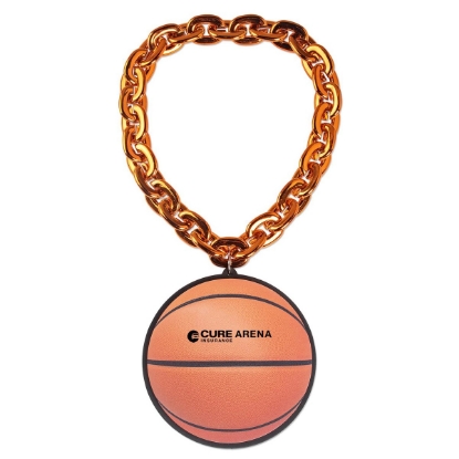 Custom Basketball EVA Medallion with Jumbo Chain with Logo S55208X
