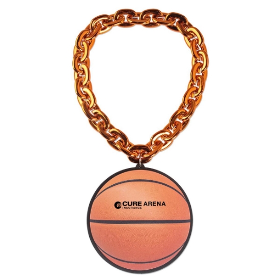 Custom Basketball EVA Medallion with Jumbo Chain with Logo S55208X
