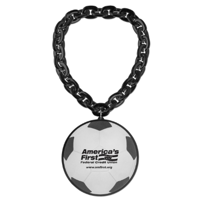 Custom Soccer Ball EVA Medallion with Jumbo Chain with Logo S55211X