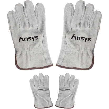 Custom Unlined Cowhide Suede Gloves with Logo S66124X