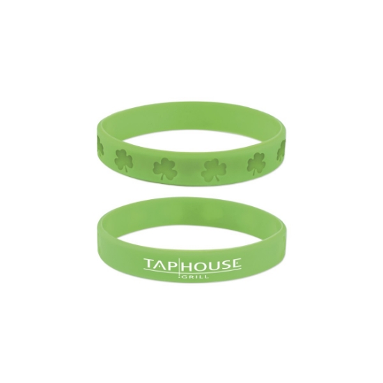 Custom St. Patricks Day Silicone Wristband with Logo S6751X