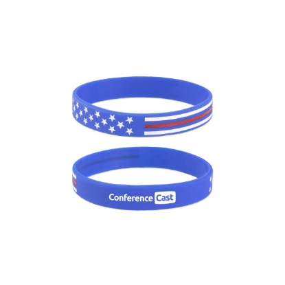 Custom Patriotic Silicone Wristband Bracelets with Logo S6752X