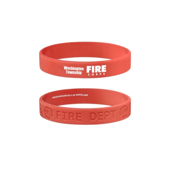Custom Fire Safety Silicone Bracelet with Logo S6763X