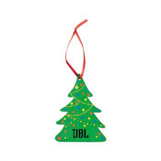 Custom Wooden Tree Ornament with Logo S6777X