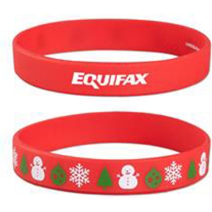 Custom Christmas Silicone Wristband Bracelet with Logo S6780X