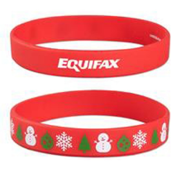 Custom Christmas Silicone Wristband Bracelet with Logo S6780X