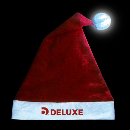 Custom Light-Up Santa Hat with Logo S71272X
