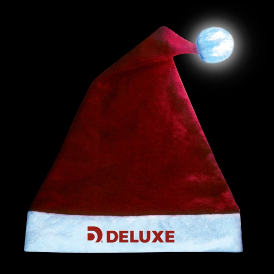 Custom Light-Up Santa Hat with Logo S71272X
