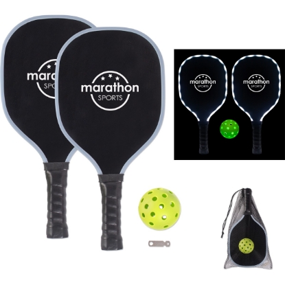 Custom LED Pickleball Set in Mesh Bag with Logo S71530X