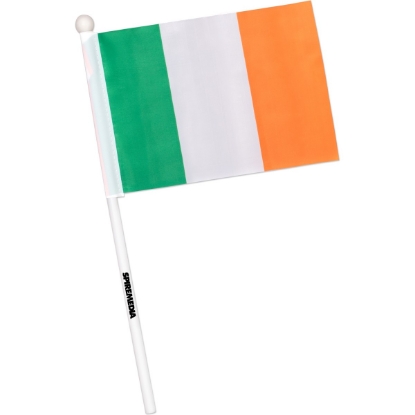 Custom St. Patricks Day Hand Held Flag with Logo S91047X
