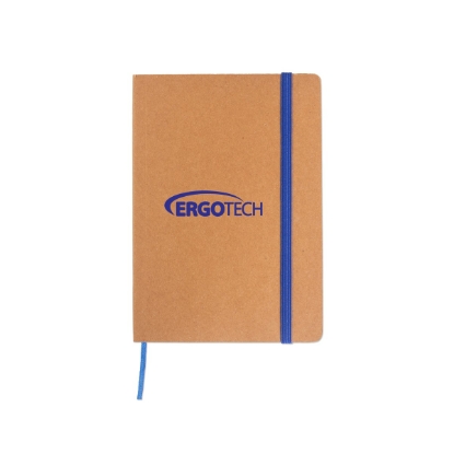 Custom Kraft Journal with Blue Strap with Logo S94150X